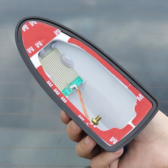 UPFANS Universal Shark Fin Roof Car Antenna Aerial